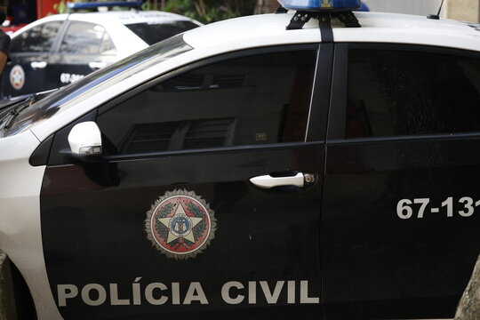 Police Station, vehicle of the Civil Police of Rio de Janeiro symbol - Rio de Janeiro, Brazil 04 March 2026