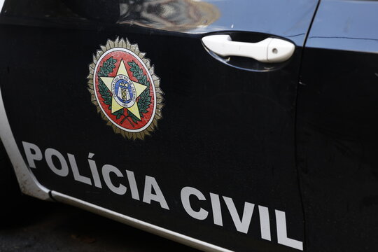 Police Station, vehicle of the Civil Police of Rio de Janeiro symbol - Rio de Janeiro, Brazil 04 March 2026