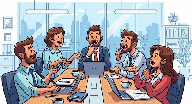 Business team collaboration meeting