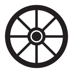 Obraz premium Wagon wheel icon illustrated on background