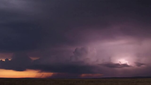Turbulent Cloud Formations Mid-shot focusing on the intricate, swirling patterns and textures within the developing storm clouds.