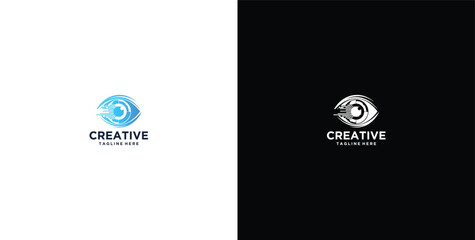 Fototapeta premium modern design logo of new technology company