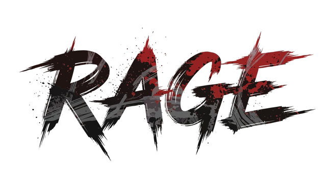 Rage Text Effect - Grunge Style