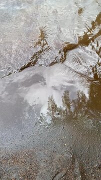 water flowing in the river