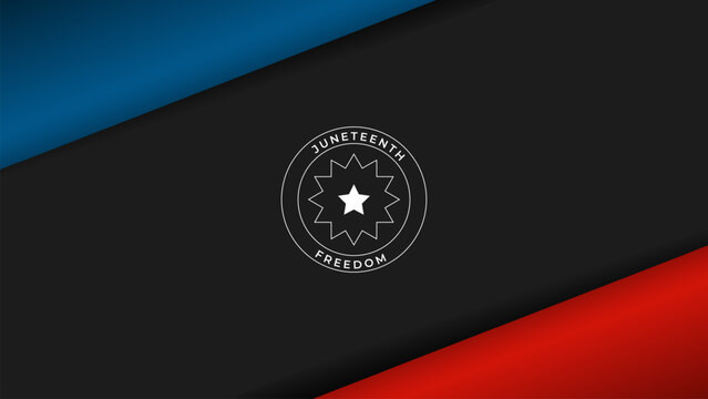juneteenth background with logo for banner backdrop
