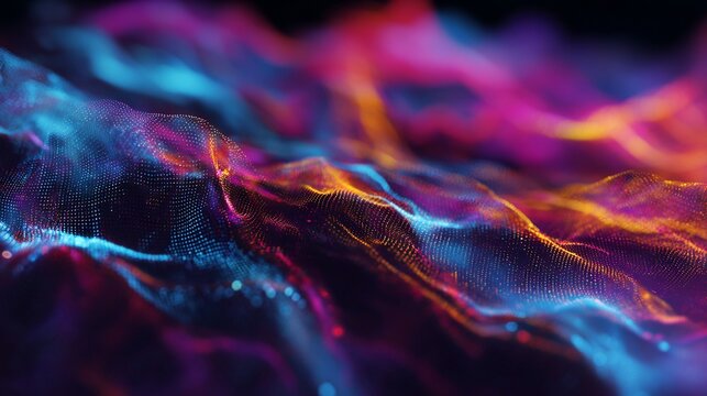 Quantum Data Wave with Vibrant Energy Particles