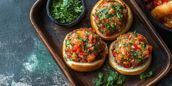 Mexican sandwich called Cemitas Poblanas in dish