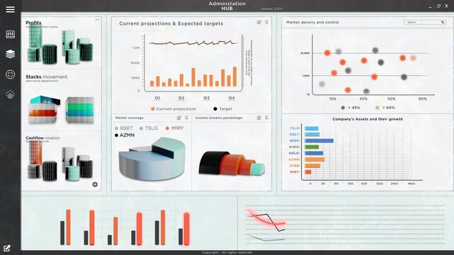 Financial stock market chart and candlestick data trends with investment analytics for trading and portfolio management.