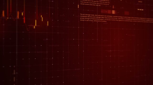 Financial stock market chart and candlestick data trends with investment analytics for trading and portfolio management.