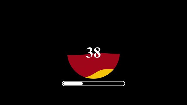 Spain Flag Loading Animation &ndash; Modern UI Loading Screen Loop