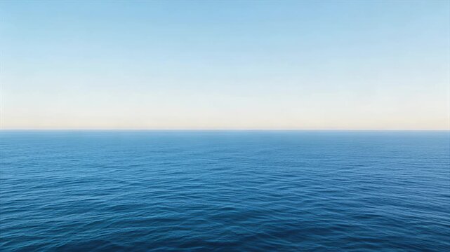 ocean horizon calm blue sea vast seascape with tranquil water