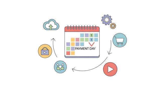 Subscription Service and Recurring Payment Illustration