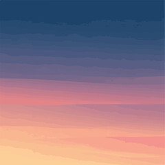 A serene sunset sky with layered clouds © Itachi