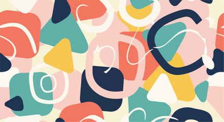 Colorful abstract shapes and patterns 17. © Jiuaa