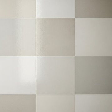 Gray and White Square Tiles with Minimalist Geometric Pattern