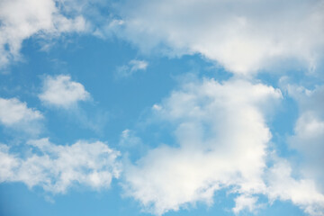 Fototapeta premium View of blue sky with white clouds