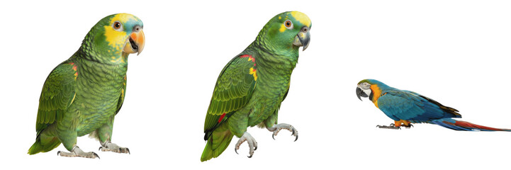 Lovebird Agapornis roseicollis standing with attentive posture, inséparable, Rosenköpfchen, African parrot, small pet bird, alert bird photography, colorful lovebird stance, avian attention. © Greate