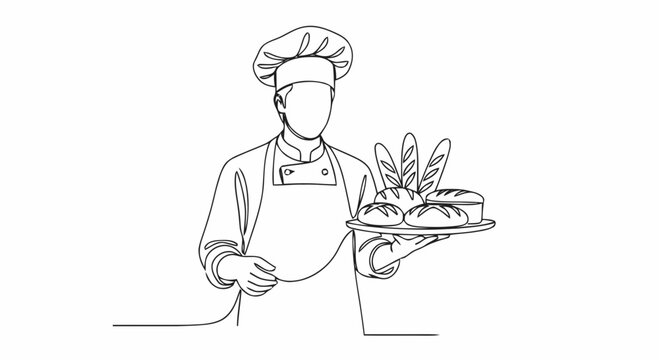 chef with a knife