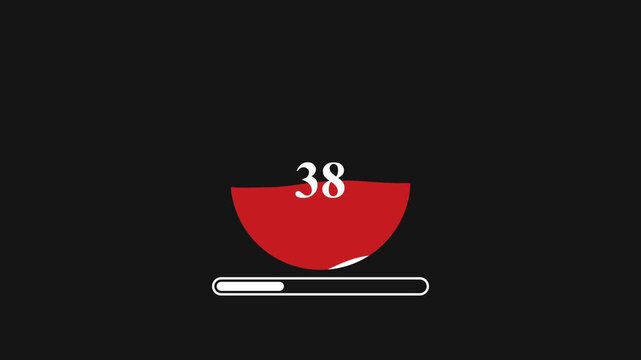 Paraguay Flag Loading Animation &ndash; Modern UI Loading Screen Loop