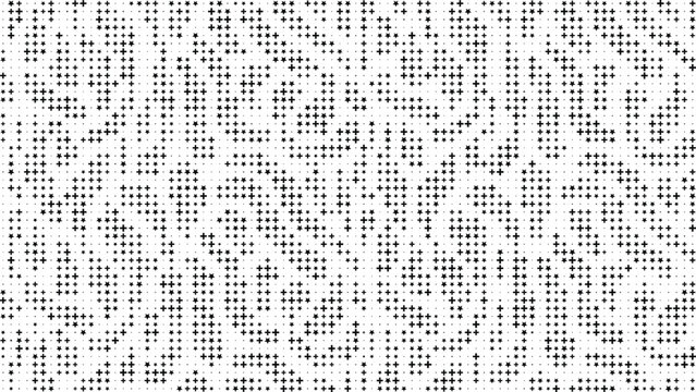 Black Stars and Cross Pattern White Background, Dark Star Cross Seamless Pattern Minimal White Background