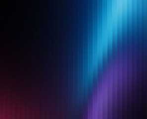 Abstract background of vertical light streaks in deep blues purples and aqua hues creating an energetic visual effect © Shawon
