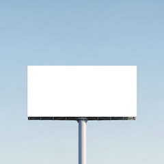 Obraz premium Empty blank white signboard or billboard isolated on transparent background