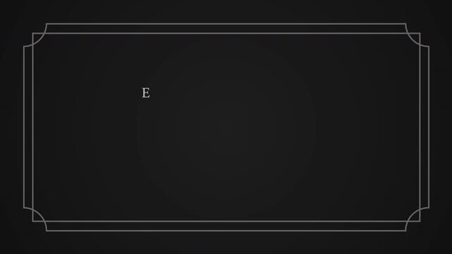 Vintage Film Credits Animation Retro Cinema Ending Scroll Text