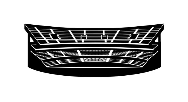 A black and white image of a car front bumper with a distinctive grille design.