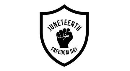 Naklejka premium Commemorating juneteenth with a symbol of freedom and liberation
