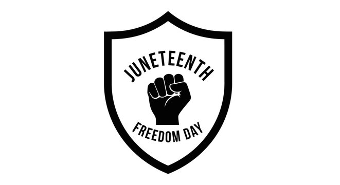 Commemorating juneteenth with a symbol of freedom and liberation