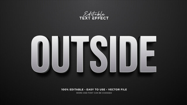 Simple 3d style editable text effect