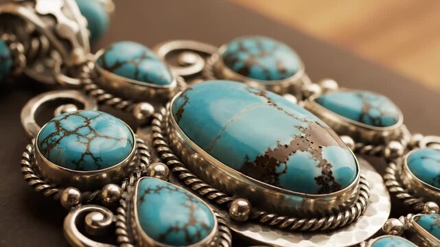 Turquoise Silver Jewelry Detail