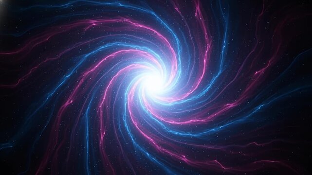 cosmic vortex swirl neon blue pink light space abstract background