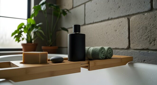 Spa Bathroom Still Life: Relaxing Bath Accessories