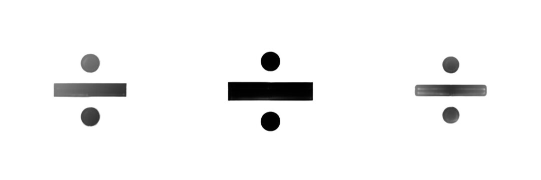 Division symbol icon, Divide, Obelus, Division, Divisi&oacute;n, Math operator, Calculation, Percentage part.