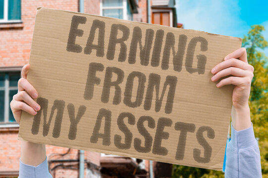 "Earning From My Assets" Physical attributes, personality, and creative output represent personal assets. EARN. ASSET. BODY. INCOME. CREATOR.