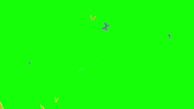 A white square frame with colorful flowers and leaves on a green background for graphic design or advertising use with blank space