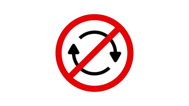 Prohibition of repeat sign motion.