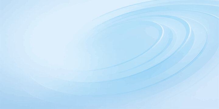 Abstract blue background with waves of clear aqua liquid creating circular ripples and splashes on a wet surface for a clean nature texture