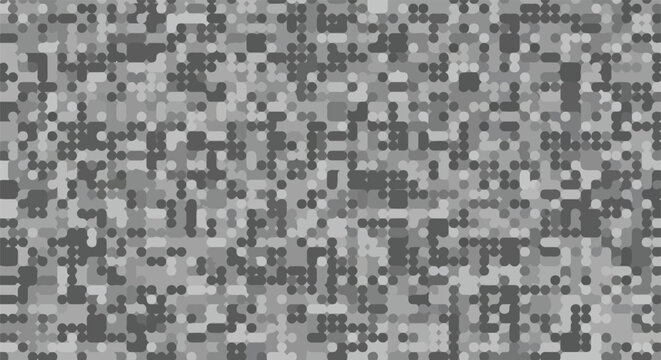 Grey Pixelated Background Texture Pattern.