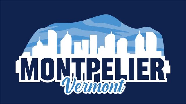 Montpelier Vermont with its stunning skyline