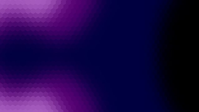 background design with dark blue gradient and purple hexagon pattern. horizontal background with 2 gradient points in the top right corner and bottom left corner