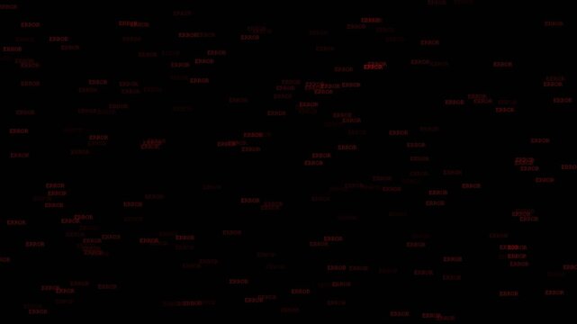 Red Error Text Digital Background