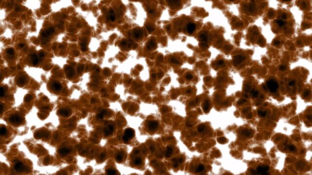 Abstract organic cells moving in fluid simulation.