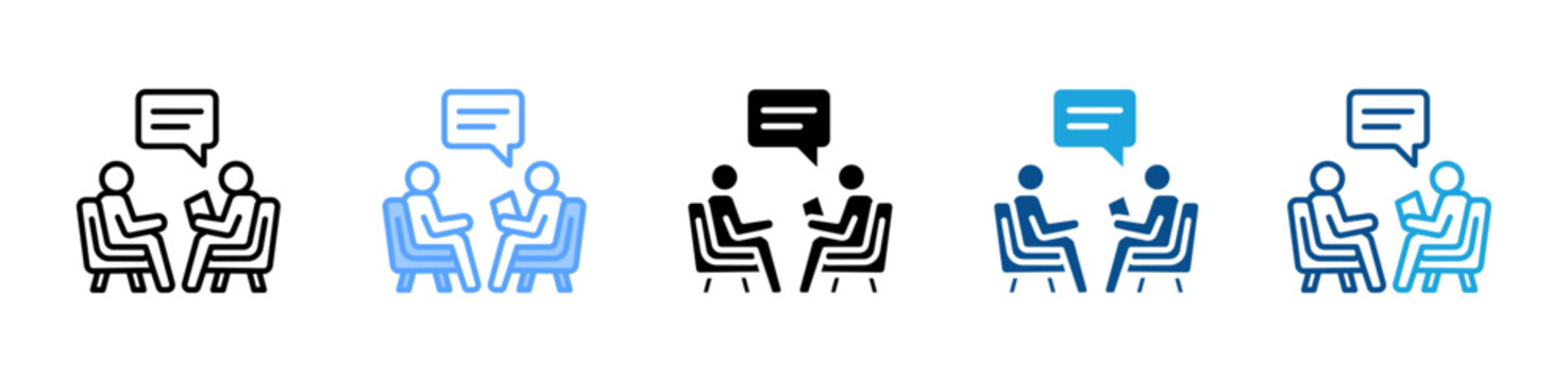 Therapy Session icon multiple style and collection