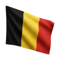 Fototapeta premium PNG Belgian flag waving symbol