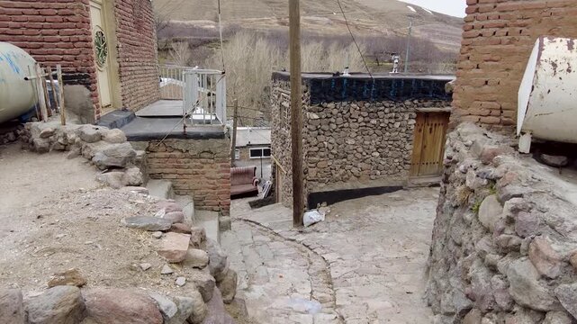 The ancient rock settlement of Kandovan in Iran