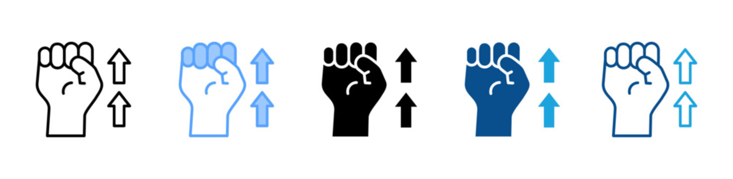 Encouragement icon multiple style and collection