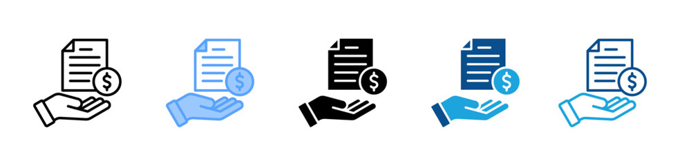 Sponsorship icon multiple style and collection © Siti Malikhatun