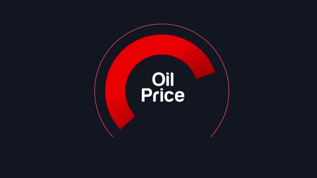 gauge showing oil price rising, crude petroleum costs increasing on meter display, financial dashboard showing fuel inflation, energy market crisis, economic impact
